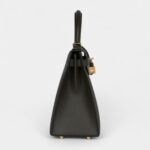 Hermes Kelly 28 Green Grey Epsom Gold Hardware