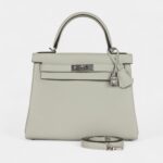 Hermes Kelly 28 Grey Neve Togo Palladium Hardware