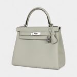 Hermes Kelly 28 Grey Neve Togo Palladium Hardware