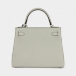 Hermes Kelly 28 Grey Neve Togo Palladium Hardware