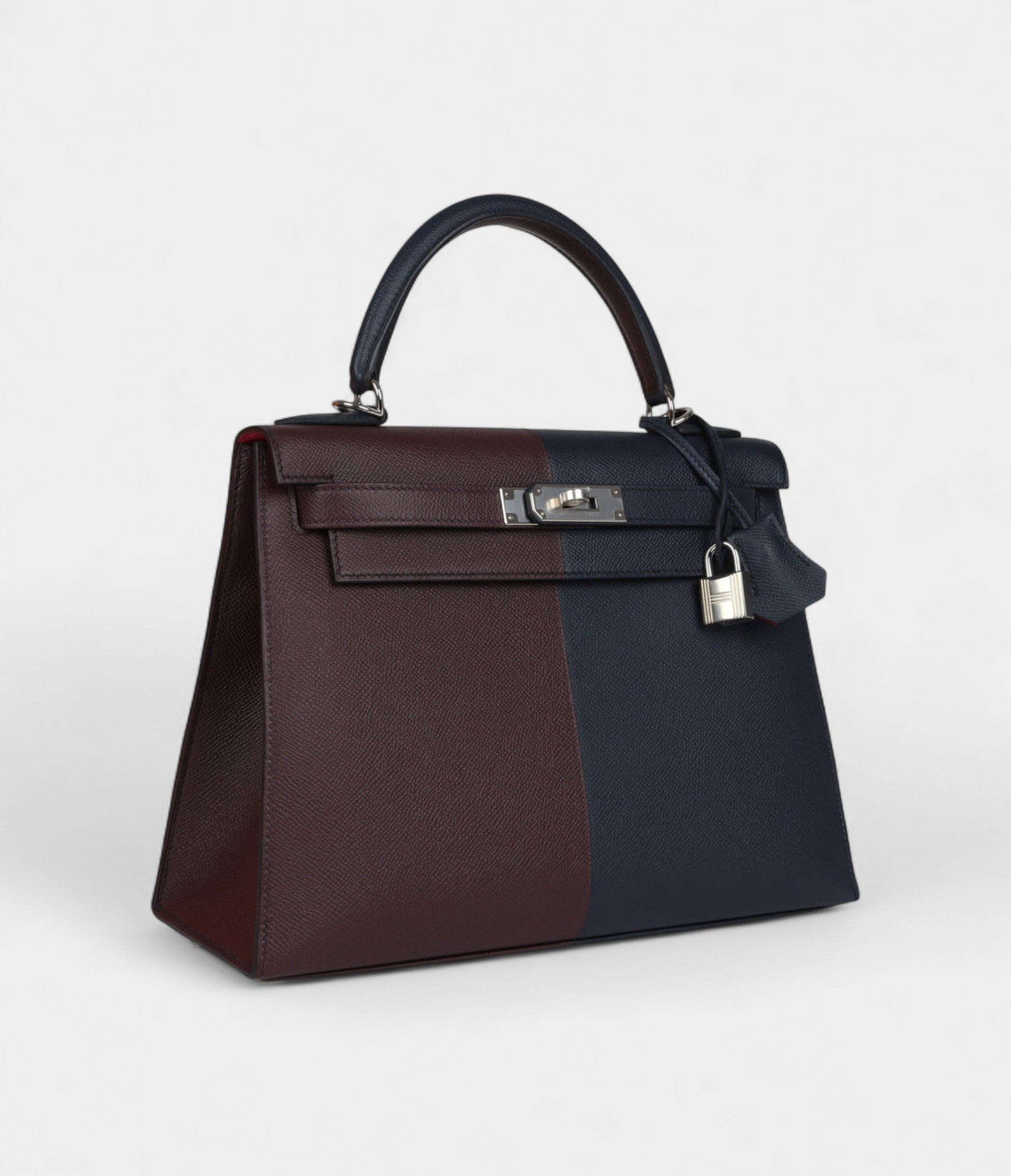HermesKelly28IndigoBlueandRedSellierEpsomCoatPalladiumHardware_2.jpg Hermes Kelly 28 Indigo Blue and Red Sellier Epsom Coat Palladium Hardware