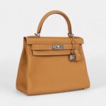 Hermes Kelly 28 Natural Sand Togo Palladium Hardware
