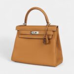Hermes Kelly 28 Natural Sand Togo Palladium Hardware
