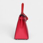 Hermes Kelly 28 Red Heart, Rose Extreme and Zanzibar Blue Epsom Palladium Hardware