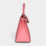 Hermes Kelly 28 Rose Confetti Epsom Palladium Hardware