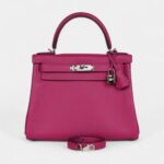 Hermes Kelly 28 Rose Poupre Evercolor Palladium Hardware