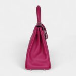 Hermes Kelly 28 Rose Poupre Evercolor Palladium Hardware