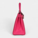 Hermes Kelly 28 Rose Tyrien Candy Epsom Palladium Hardware