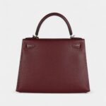Hermes Kelly 28 Rouge H Monsieur Palladium Hardware