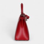 Hermes Kelly 28 Rouge Piment Box Palladium Hardware