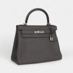 Hermes Kelly 28 Tin Togo Palladium Hardware