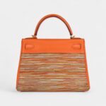 Hermes Kelly 28 Vibrato Orange Evercalf Gold Hardware