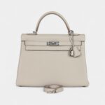 Hermes Kelly 32 Beton Togo Palladium Hardware
