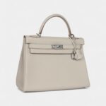 Hermes Kelly 32 Beton Togo Palladium Hardware