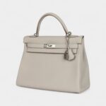 Hermes Kelly 32 Beton Togo Palladium Hardware