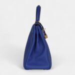 Hermès Kelly 32 Bleu Electric Togo Gold Hardware