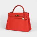 Hermès Kelly 32 Capucine Togo Gold Hardware
