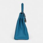 Hermès Kelly 32 Cobalt Clemence Palladium Hardware