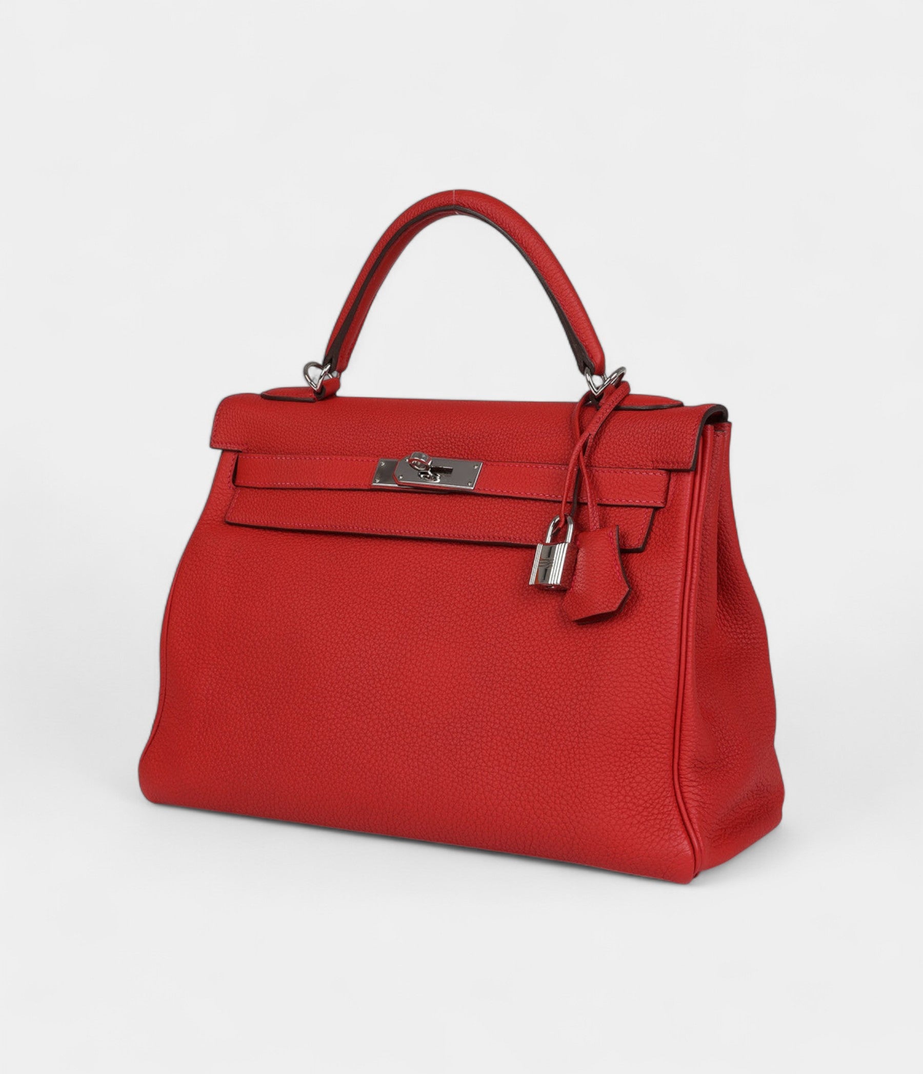 HermesKelly32GeraniumTogoPalladiumHardware_4.jpg Hermès Kelly 32 Geranium Togo Palladium Hardware