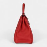 Hermès Kelly 32 Geranium Togo Palladium Hardware