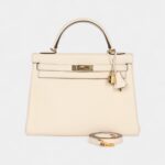 Hermes Kelly 32 Nata Clemence Gold Hardware