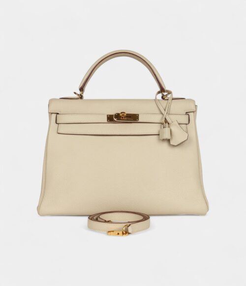 Hermes Kelly 32 Parchemin Togo Gold Hardware