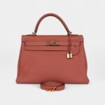 Hermès Kelly 32 Rosy Togo Gold Hardware
