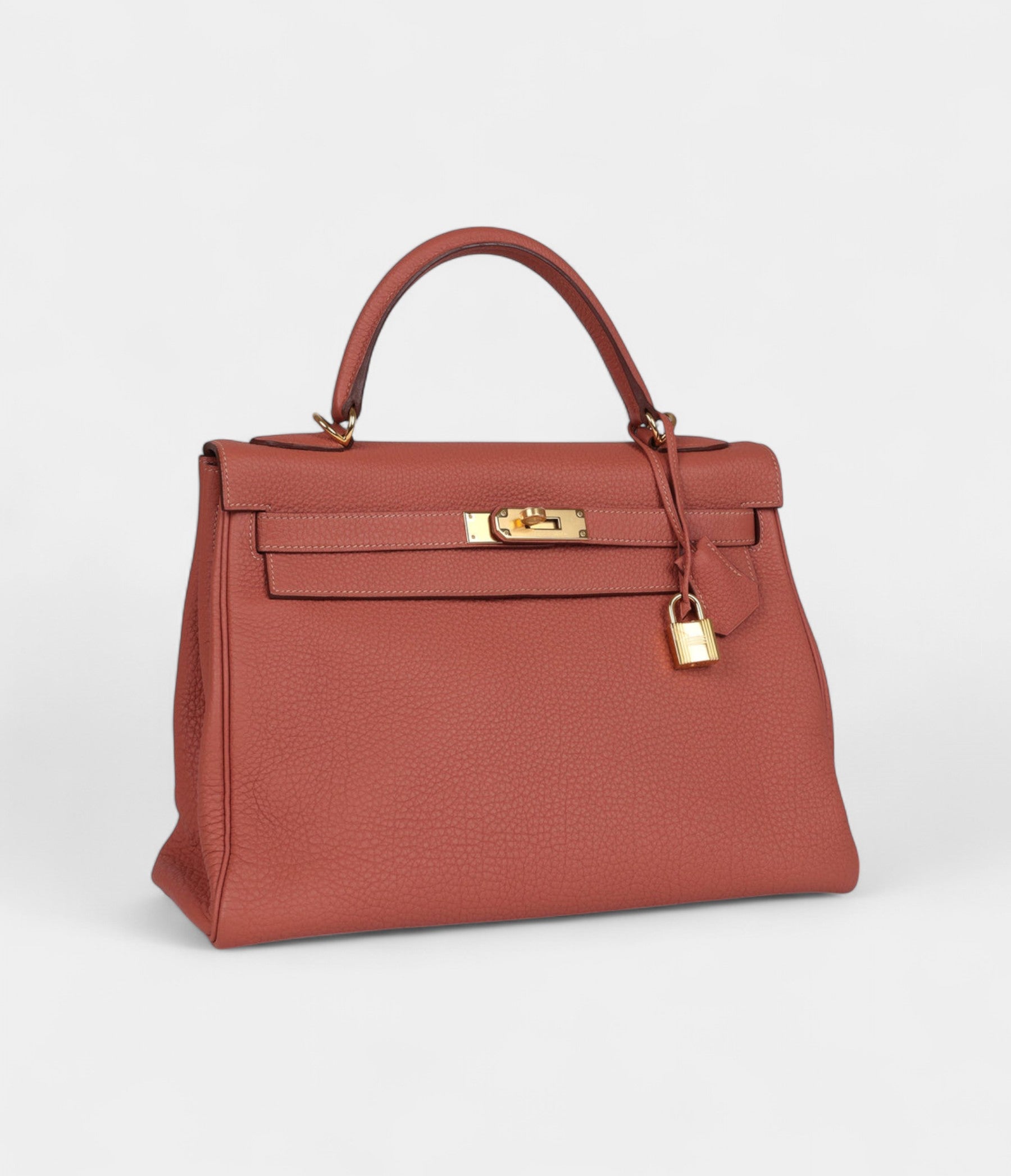 Hermès Kelly 32 Rosy Togo Gold Hardware