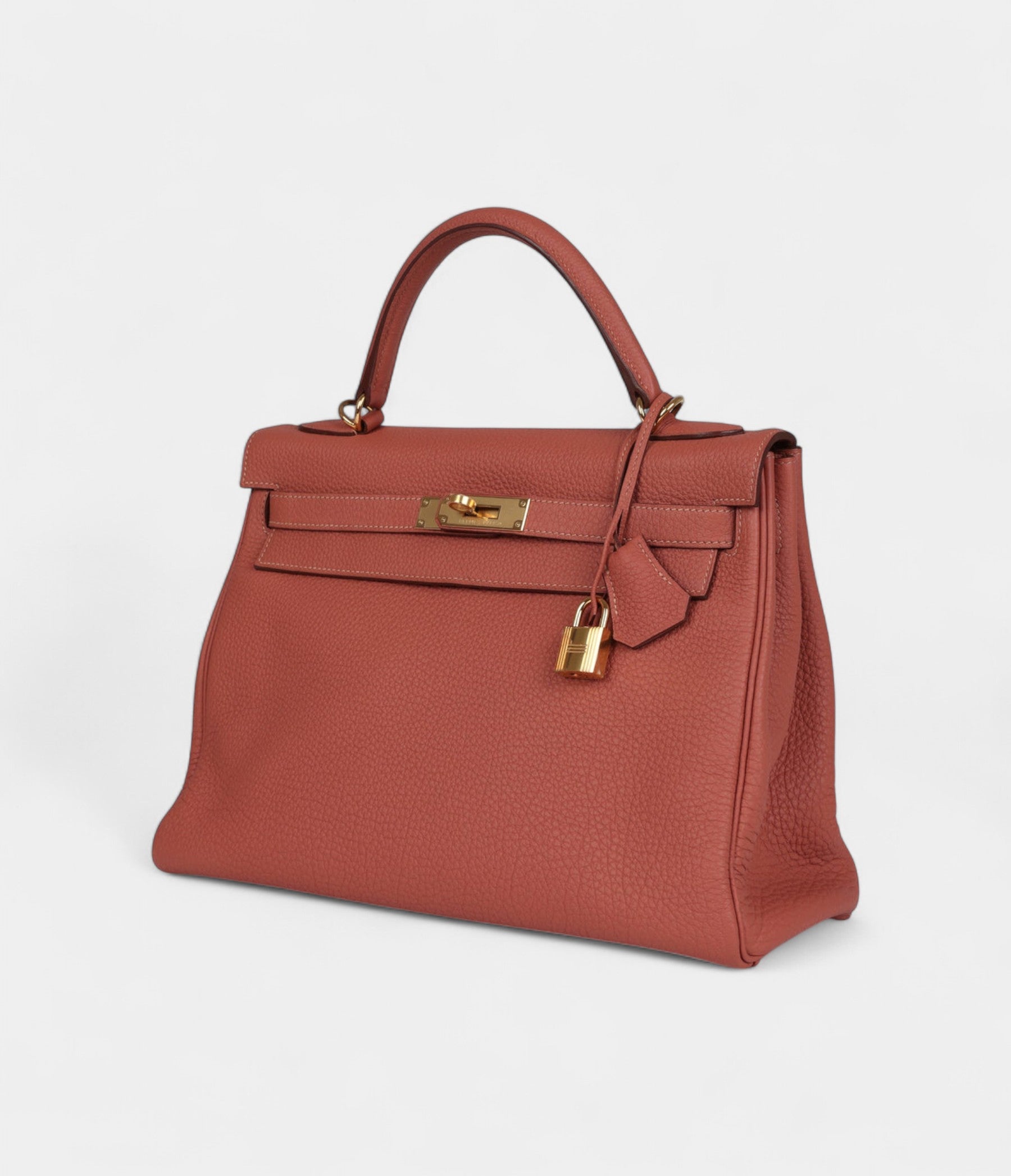 Hermès Kelly 32 Rosy Togo Gold Hardware