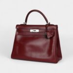 Hermès Kelly 32 Rouge H Box Palladium Hardware