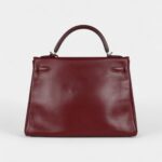 Hermès Kelly 32 Rouge H Box Palladium Hardware