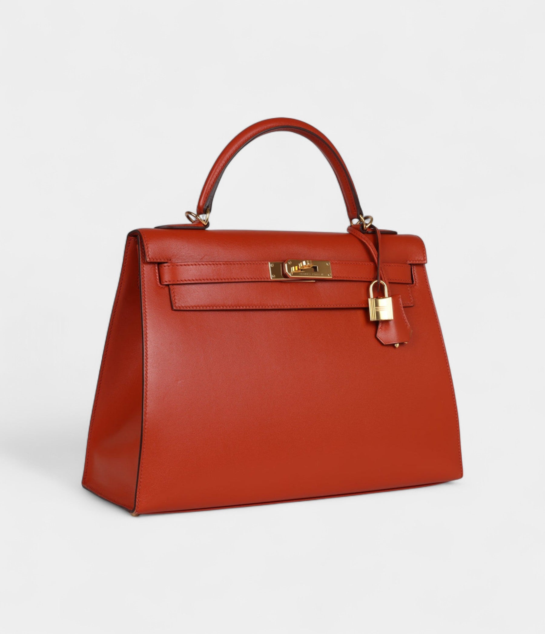 Hermès Kelly 32 Terre Battue Tadelakt Gold Hardware