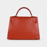 Hermès Kelly 32 Terre Battue Tadelakt Gold Hardware
