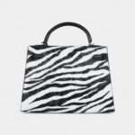 Hermès Kelly 32 Zebra Black Epsom Palladium Hardware