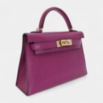 Hermès Kelly II Sellier Mini Anemone Chèvre Leather Gold Hardware