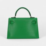 Hermès Kelly II Sellier Mini Bambou Chevre Leather Palladium Hardware