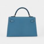 Hermès Kelly II Sellier Mini Bleu Jean Epsom Leather Palladium Hardware