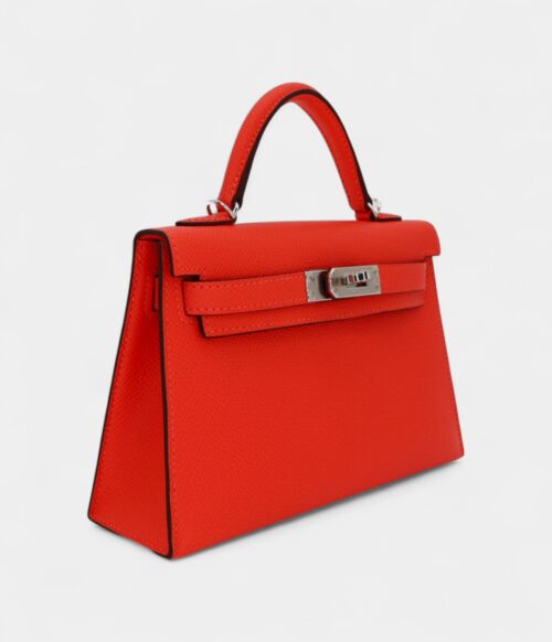 Hermès Kelly II Sellier Mini Go Orange Field Epsom Leather Palladium Hardware