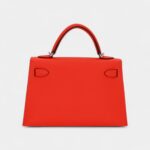 Hermès Kelly II Sellier Mini Go Orange Field Epsom Leather Palladium Hardware