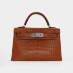 Hermès Kelly II Sellier Mini Gold Matte Alligator Palladium Hardware