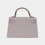 Hermès Kelly II Sellier Mini Gris Pale Epsom Leather Palladium Hardware