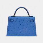 Hermès Kelly II Sellier Mini Mykonos Ostrich Gold Hardware