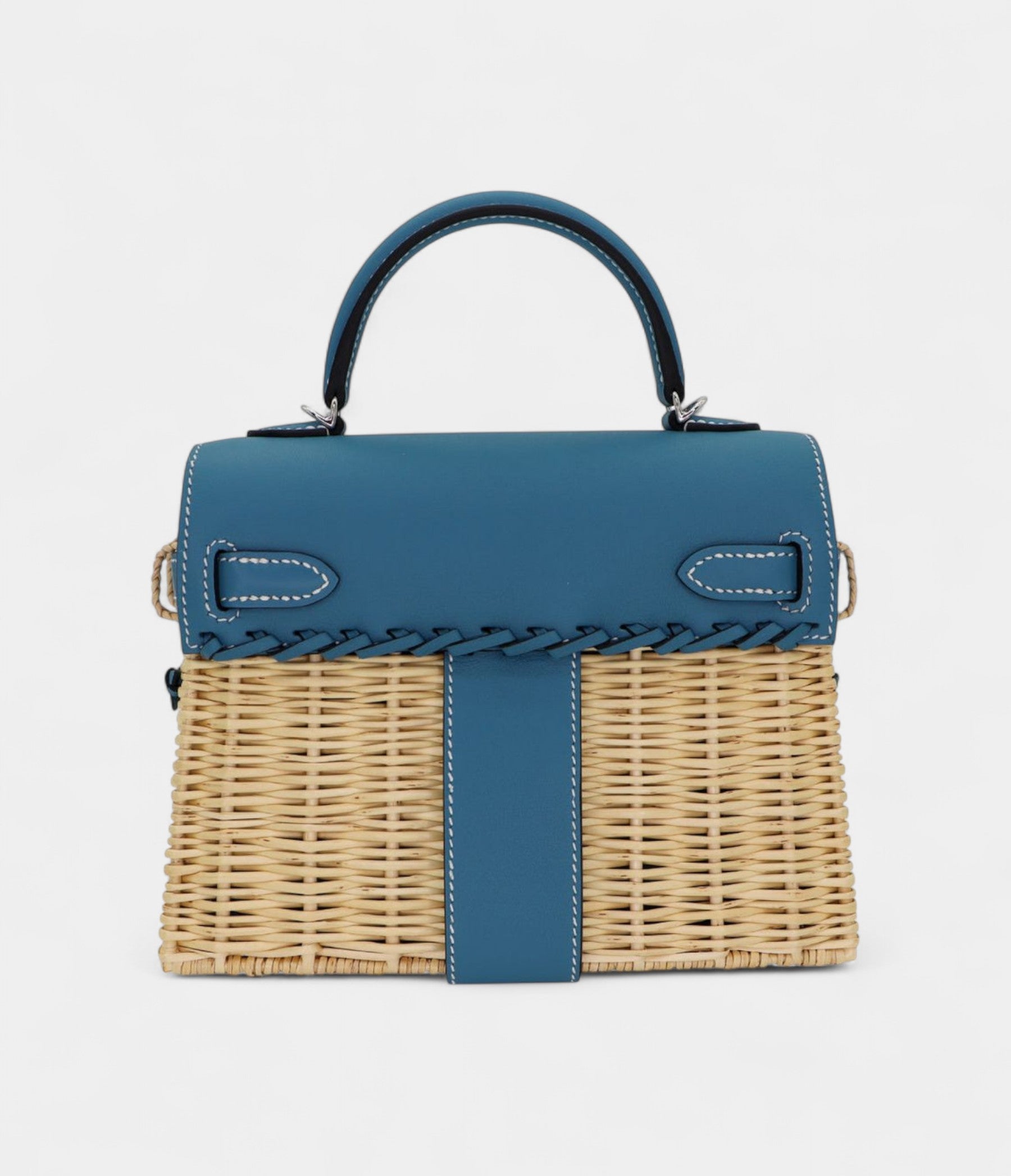 HermesKellyIISellierMiniPicnicBleuJeanSwiftLeatherPalladiumHardware_3.jpg Hermès Kelly II Sellier Mini Picnic Bleu Jean Swift Leather Palladium Hardware