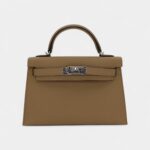 Hermès Kelly II Sellier Mini Poussiere Epsom Leather Palladium Hardware
