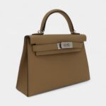 Hermès Kelly II Sellier Mini Poussiere Epsom Leather Palladium Hardware