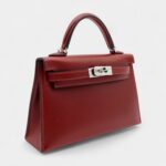 Hermès Kelly II Sellier Mini Rouge H Box Calf Leather Palladium Hardware