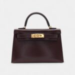 Hermès Kelly II Sellier Mini Rouge Sellier Chevre Leather Gold Hardware