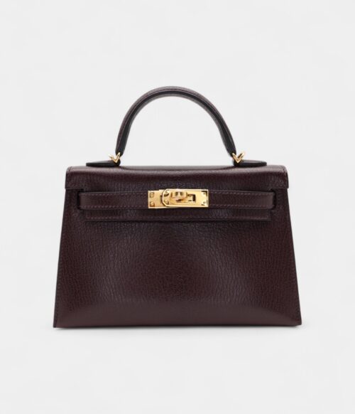Hermès Kelly II Sellier Mini Rouge Sellier Chevre Leather Gold Hardware
