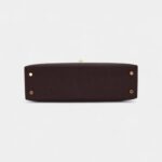 Hermès Kelly II Sellier Mini Verso Havane/Gris Touretelle Chèvre Leather Gold Hardware