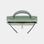 Hermès Kelly II Sellier Mini Vert D'eau Matte Porosus Crocodile Gold Hardware
